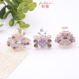 廠家直銷韓版發飾 鑲鉆小爪夾引領時尚潮流